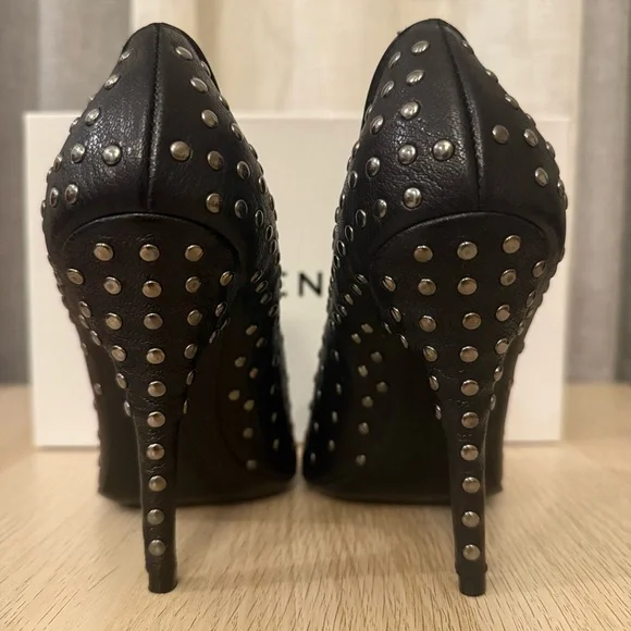 Givenchy Black Leather Studded Heels - Picture 5 of 13